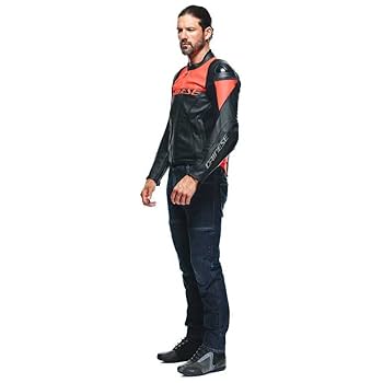Amazon.com: Dainese Racing 4 Leather Jacket Perforated Black
